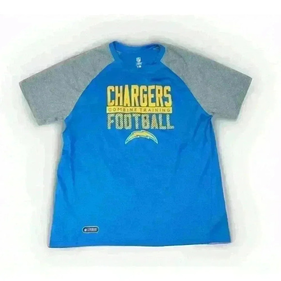 NFL San Diego Chargers Combine Training Team Apparel New Era T-shirt Blue - Picture 1 of 10